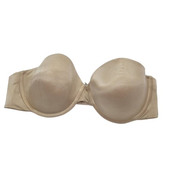 Maidenform Custom Lift Tan Padded Strapless Underwire Bra Size 36C - Picture 1 of 7